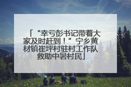 “幸亏彭书记带着大家及时赶到！”宁乡黄材镇崔坪村驻村工作队救助中暑村民